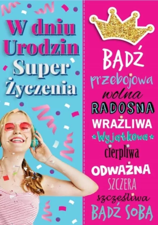 Karnet Bueno B6 + koperta wzór nr 03 Urodziny - tantis.pl