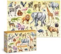 Puzzle 200 Montessori Safari animals - tantis.pl