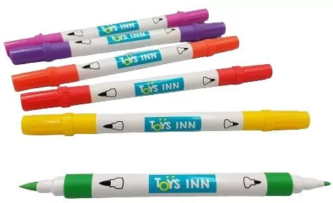 Markery akrylowe 2 końsówki, 12 sztuk. ToysInn - tantis.pl