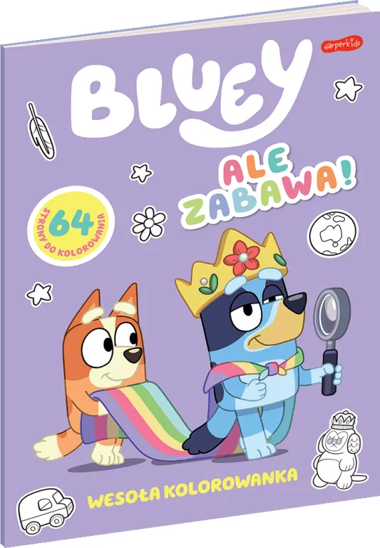 Ale zabawa. Wesoła kolorowanka. Bluey - tantis.pl