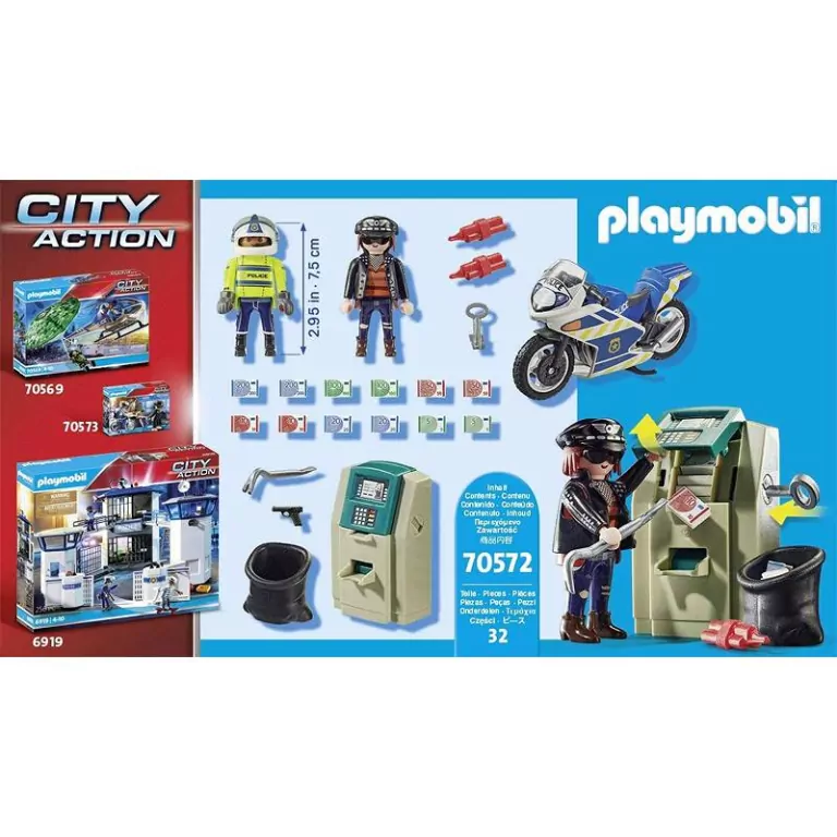Playmobil 70572 Policyjny motor. Pościg za przestępcą - tantis.pl
