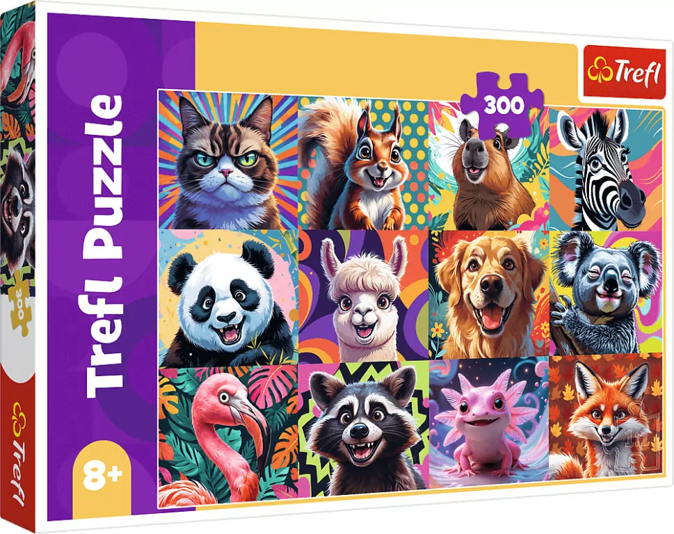 Puzzle 300 Zabawna wieś TREFL - tantis.pl