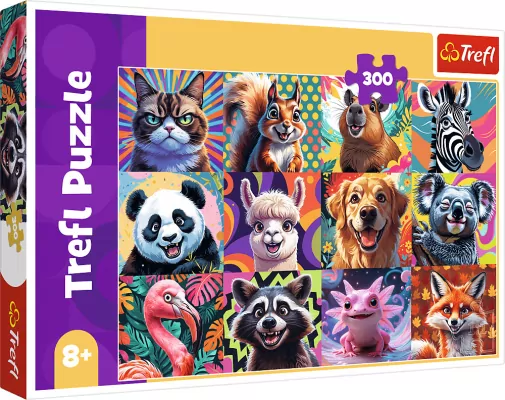 Puzzle 300 Zabawna wieś TREFL