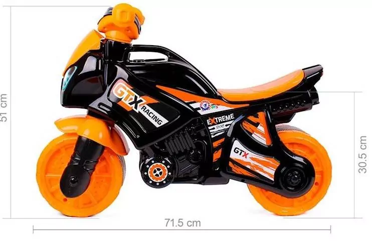 Motocykl pomarańczowo-czarny - tantis.pl