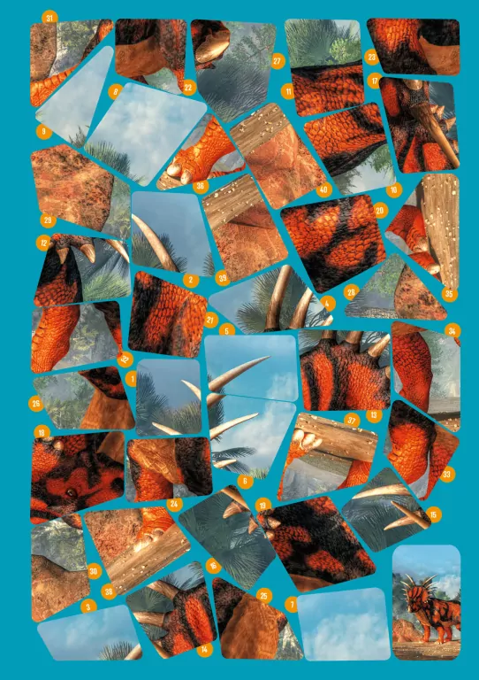 Dinozaury. Naklejkowe puzzle - tantis.pl