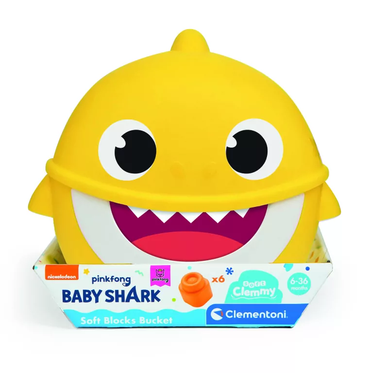Clemmy Wiaderko z figurką. Baby Shark - tantis.pl
