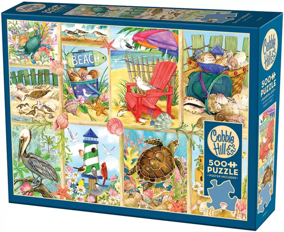 Puzzle 500 Dzień na plaży 113557 - tantis.pl