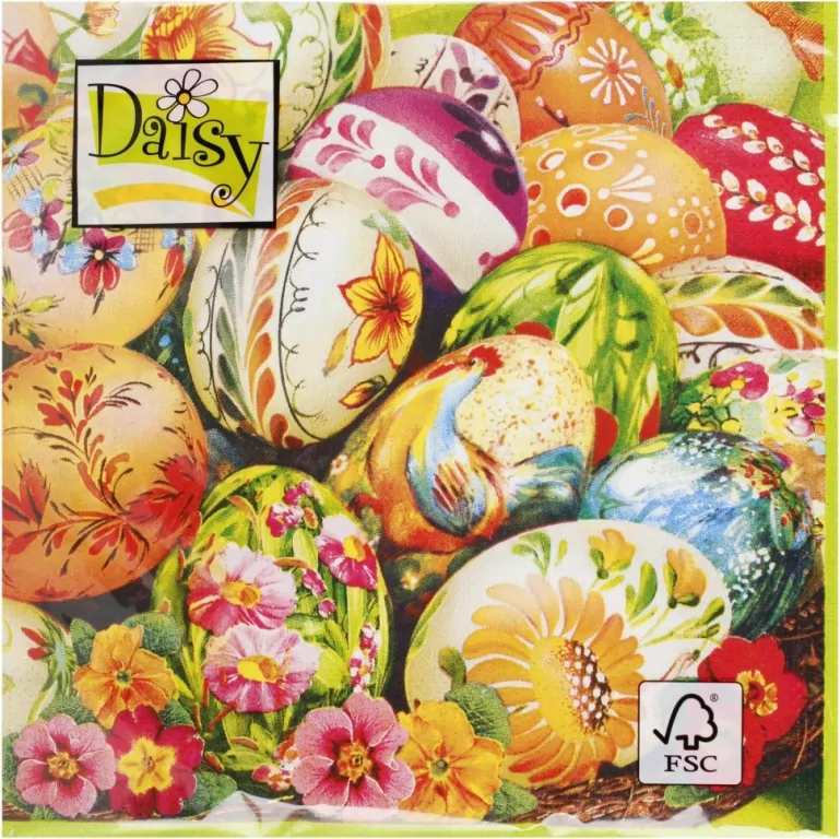 Serwetki 33x33cm Daisy Wielkanocne 20szt - tantis.pl