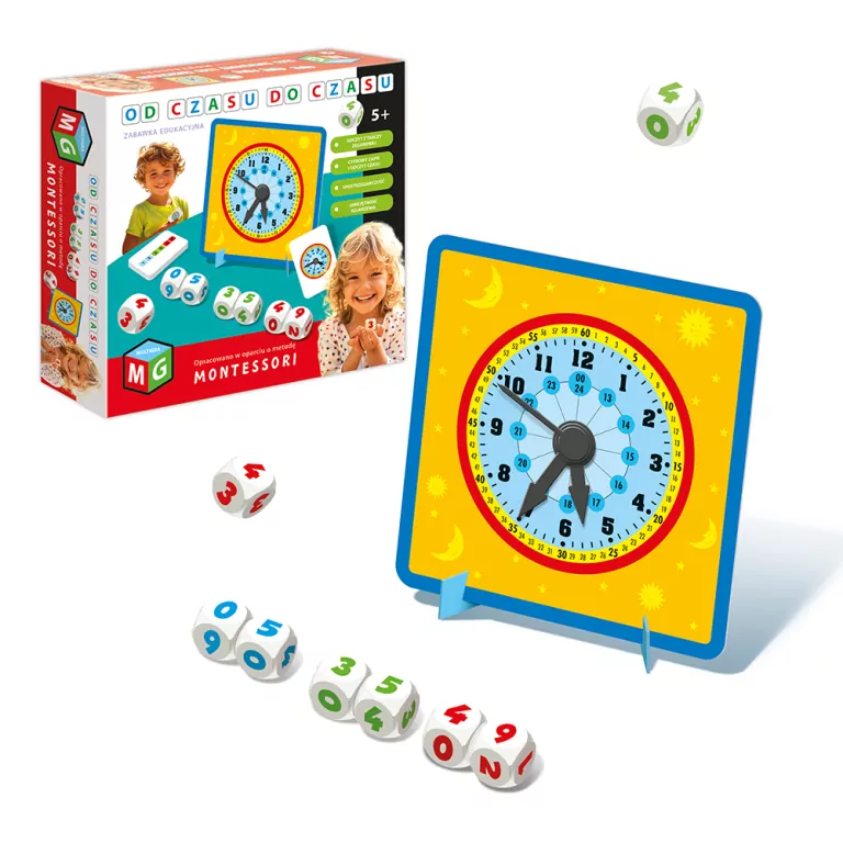 Od czasu do czasu. Zegar edukacyjny Montessori - tantis.pl