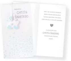 Karnet PM-222 Chrzest (niebieski)
