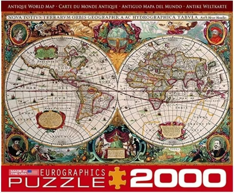 Puzzle 2000. Antyczna mapa świata - tantis.pl