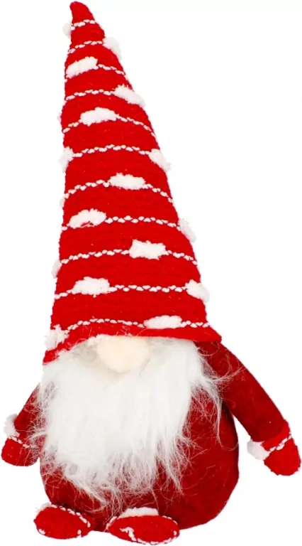 Skrzat z czapką w kropki czerwony - tantis.pl