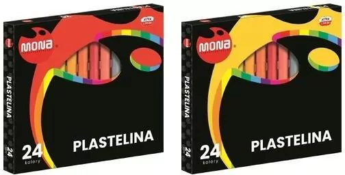 Plastelina 24 kolory MONA - tantis.pl