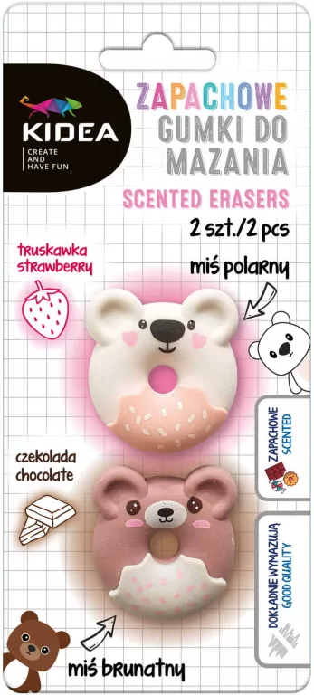 Gumki do mazania zapachowe. Misie - tantis.pl