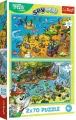 Puzzle 2x70 Trefliki w Krainie Zwierząt TREFL - tantis.pl