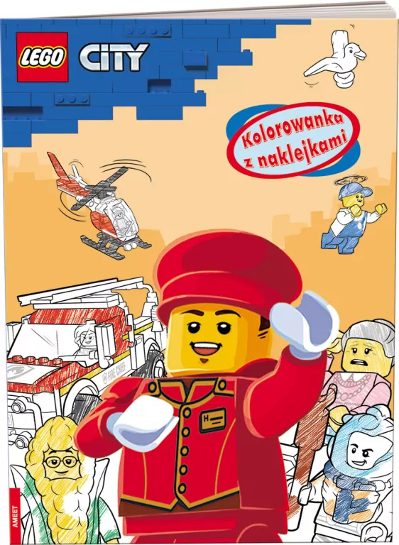 LEGO® City. Kolorowanka z naklejkami - tantis.pl