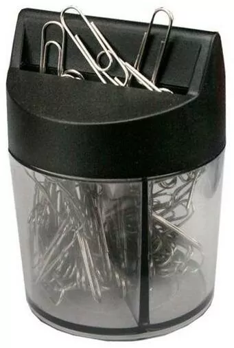 Spinacze 28mm srebrne w pudełku magnet - tantis.pl