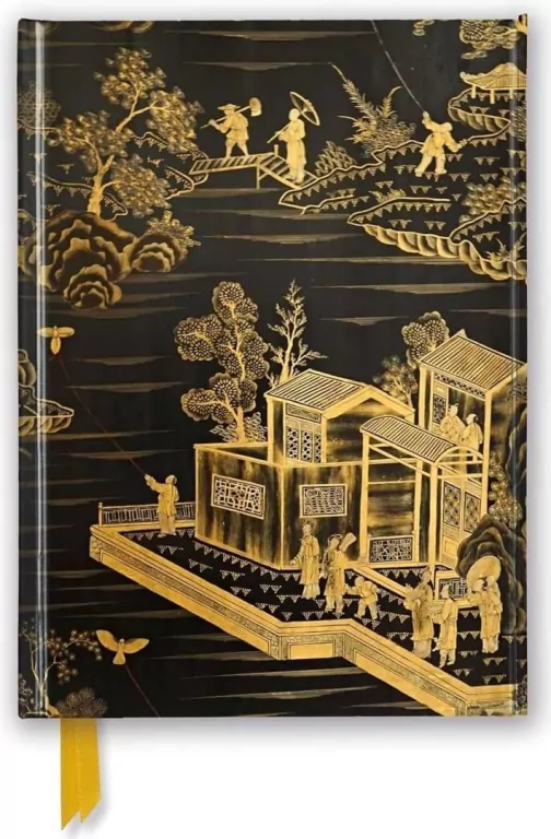 Notatnik A5 linia TW Chinese Lacquer Black & Gold - tantis.pl