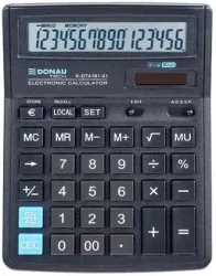 Kalkulator biurowy 16 cyfr czarny DONAU