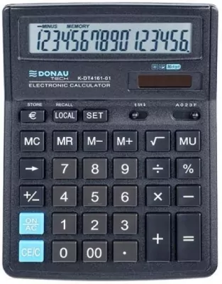 Kalkulator biurowy 16 cyfr czarny DONAU
