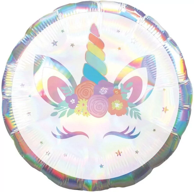 Balon foliowy Jednorożec opalizujący 46cm - tantis.pl
