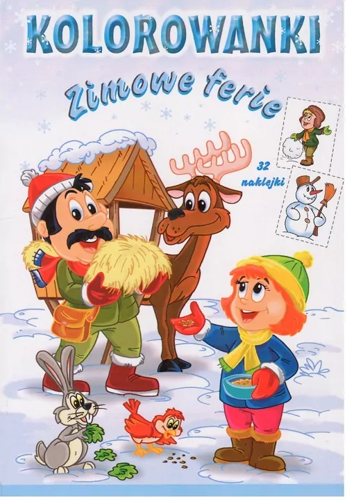 Kolorowanki Zimowe ferie - tantis.pl
