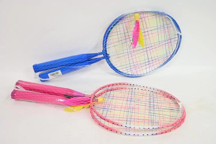 Badminton krótki z lotką z piórkiem MIX - tantis.pl