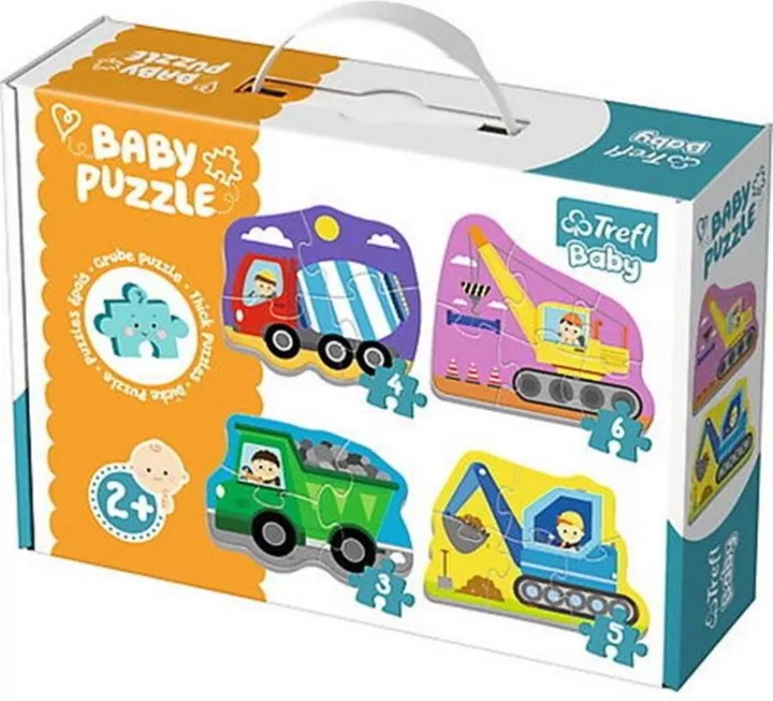 Baby Puzzle. Pojazdy na budowie - tantis.pl