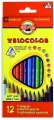 KREDKI TRIOCOLOR 3132 12 KOLORÓW 7 MM - tantis.pl