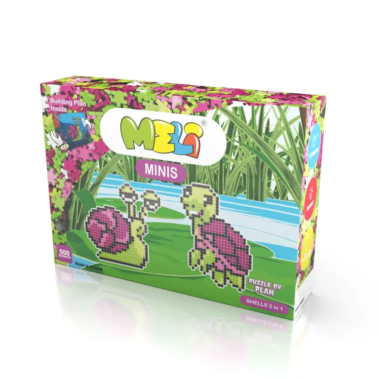 Klocki Meli Minis Shells 2w1 500 elementów - tantis.pl