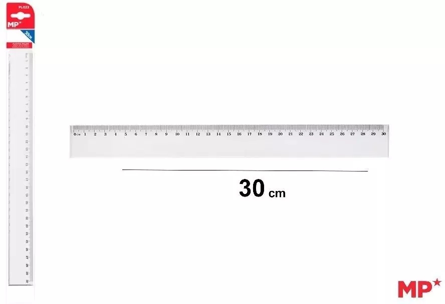 Linijka plastikowa 30cm - tantis.pl