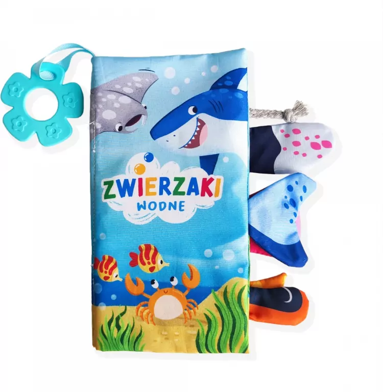 Zwierzaki wodne. Książeczka sensoryczna - tantis.pl
