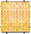 Panel dekoracyjny złoty 100 kwadratów 30x30cm - tantis.pl