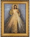 Obraz Haftowany Jezus Miłosierny 22x27,5cm - tantis.pl
