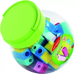 Temperówka plastikowa podwójna. Mix 1 szt