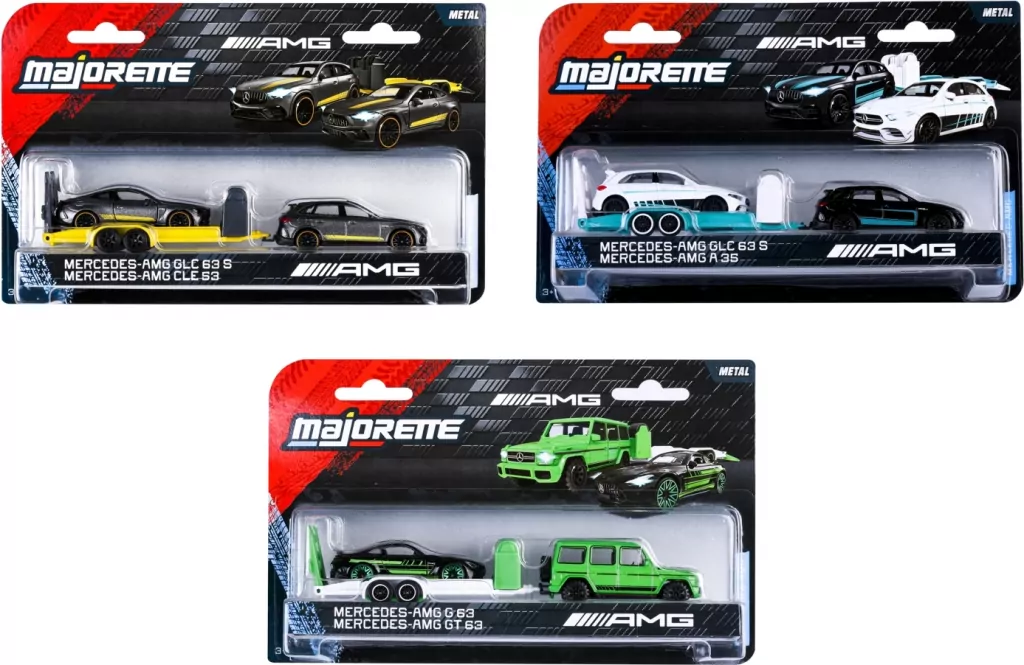 Majorette Mercedes AMG z przyczepą MIX - tantis.pl