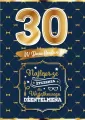 Karnet Urodziny 30 dla niego - tantis.pl