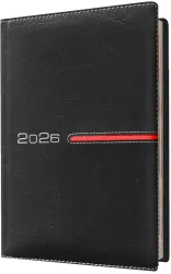 Kalendarz 2026 A4 tygodniowy registry czarny