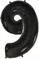 Balon foliowy B&C cyfra 9 czarna 92cm - tantis.pl