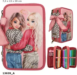 Piórnik potrójny z wyposażeniem Top Model Leoheart 13639A