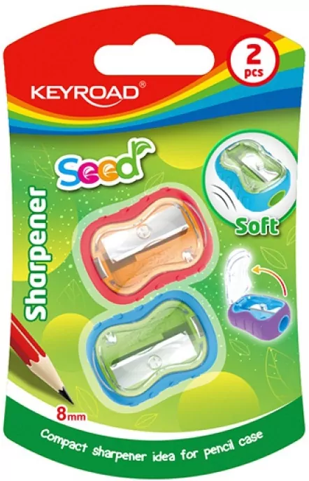 Temperówka plastikowa Rubber pojedyncza Keyroad blister - tantis.pl