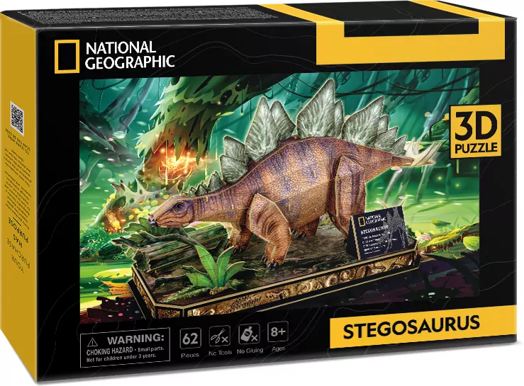 Puzzle 3D Stegozaur National Geographic - tantis.pl