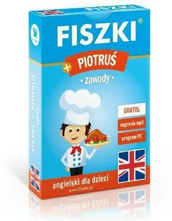 Fiszki obrazkowe. Gra Piotruś. Angielski dla dzieci. Zawody - tantis.pl
