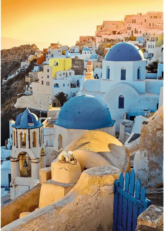 Puzzle 1000 Miasteczko Oia, Santorini TREFL - tantis.pl