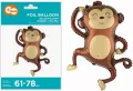 Balon foliowy Małpka 61x78cm - tantis.pl