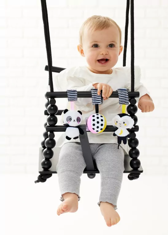 Pluszowe zawieszki. Panda Małpka Piłka - tantis.pl