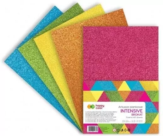 Arkusze piankowe brokat A4 Intensive 5 kolorów - tantis.pl