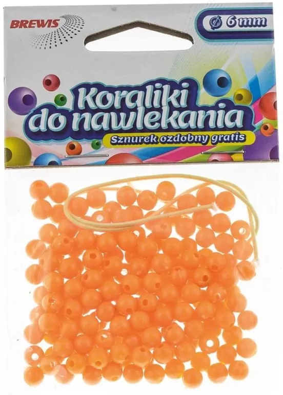 Koraliki do nawlekania 16g. Złote + sznurek 6mm - tantis.pl