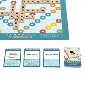 Scrabble Drewniane płytki i stojaki Rodzinna gra - tantis.pl
