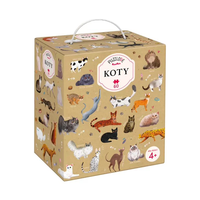 Czuczu. Puzzlowe. Koty 60 - tantis.pl